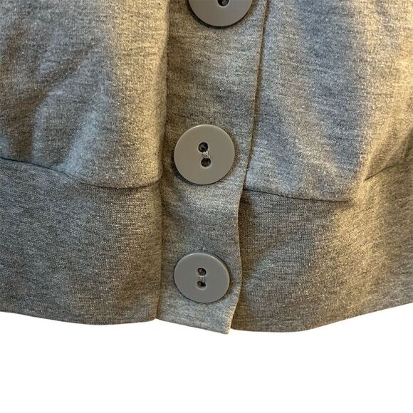 Wet Seal Women's Gray Hooded Button-Up Cardigan Sweater Size M - Picture 6 of 16
